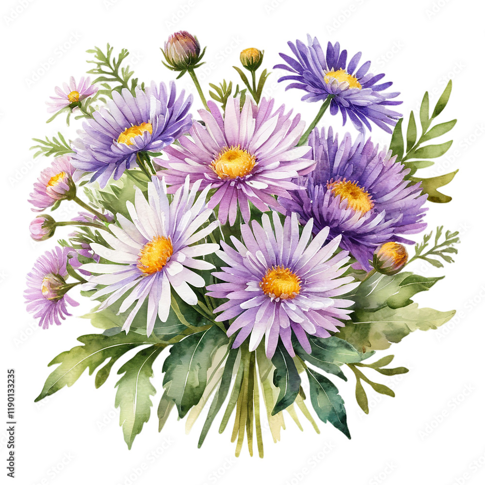 Obraz premium Watercolor Flower Bouquet