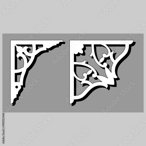 The vector file Corner Craftsman GPA Gable decoration