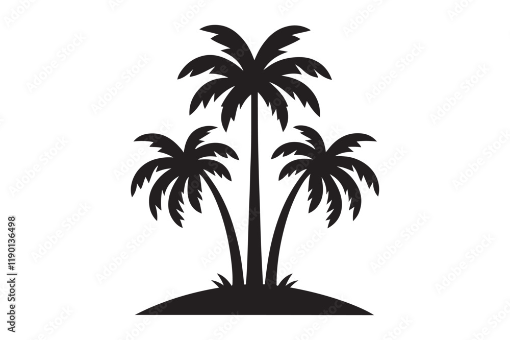Obraz premium palm tree silhouette