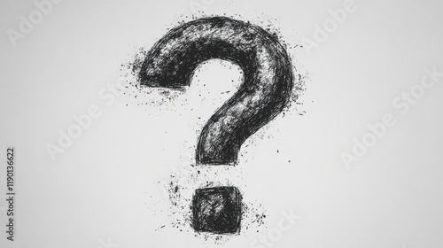 simple logo a question mark with a simple backgroun