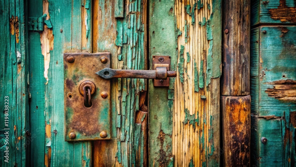 Weathered wood, broken lock, abandoned. Rustic grunge texture, minimalist photography. A forgotten story. Weathered wood, broken lock, abandoned. Rustic grunge texture, minimalist photography. A forgotten story.
