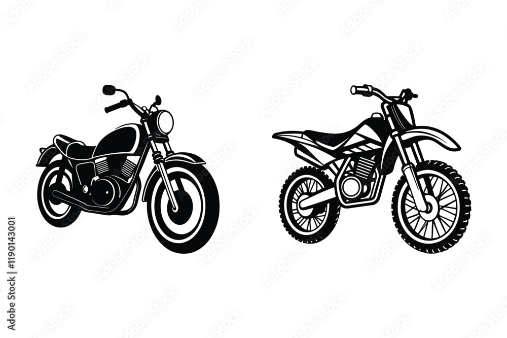 Obraz premium scenic retro motorcycle artwork