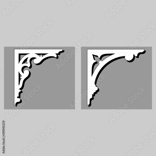 The vector file Corner Craftsman GPA Gable decoration