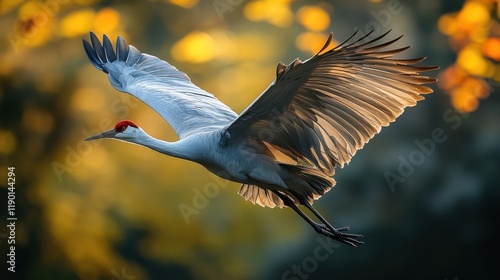 the sarus crane is the world s tallest flying bird wildlife in its natural environmen photo