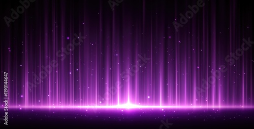 紫色の光の柱が綺麗に輝く幻想的な背景
