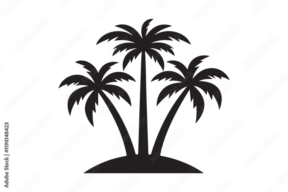 Obraz premium palm tree silhouette