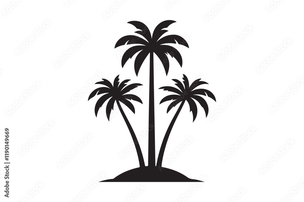 Obraz premium palm tree silhouette
