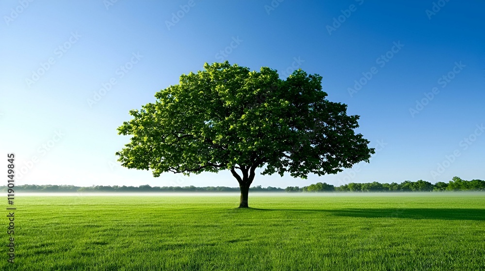 Serene Morning Field, a tranquil landscape unfolds with soft fog blanketing the horizon, gentle hues of dawn illuminating the grass. Serene Morning Field, a tranquil landscape unfolds with soft fog blanketing the horizon, gentle hues of dawn illuminating the grass.