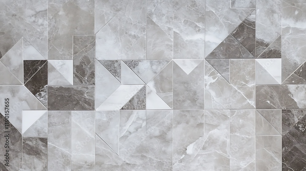 Abstract Grey and White Marble Tile Pattern Abstract Grey and White Marble Tile Pattern