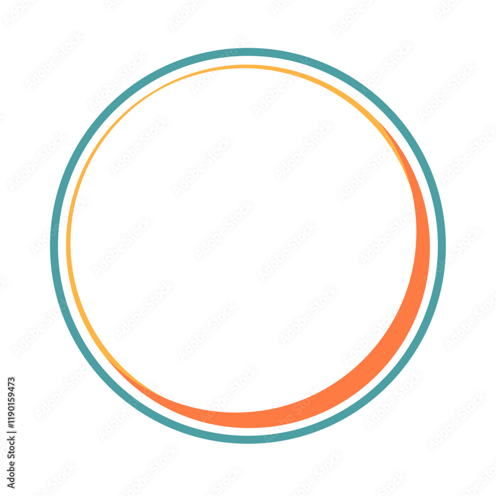 Round Logo Frame. Circular Logo Border Round Logo Frame. Circular Logo Border