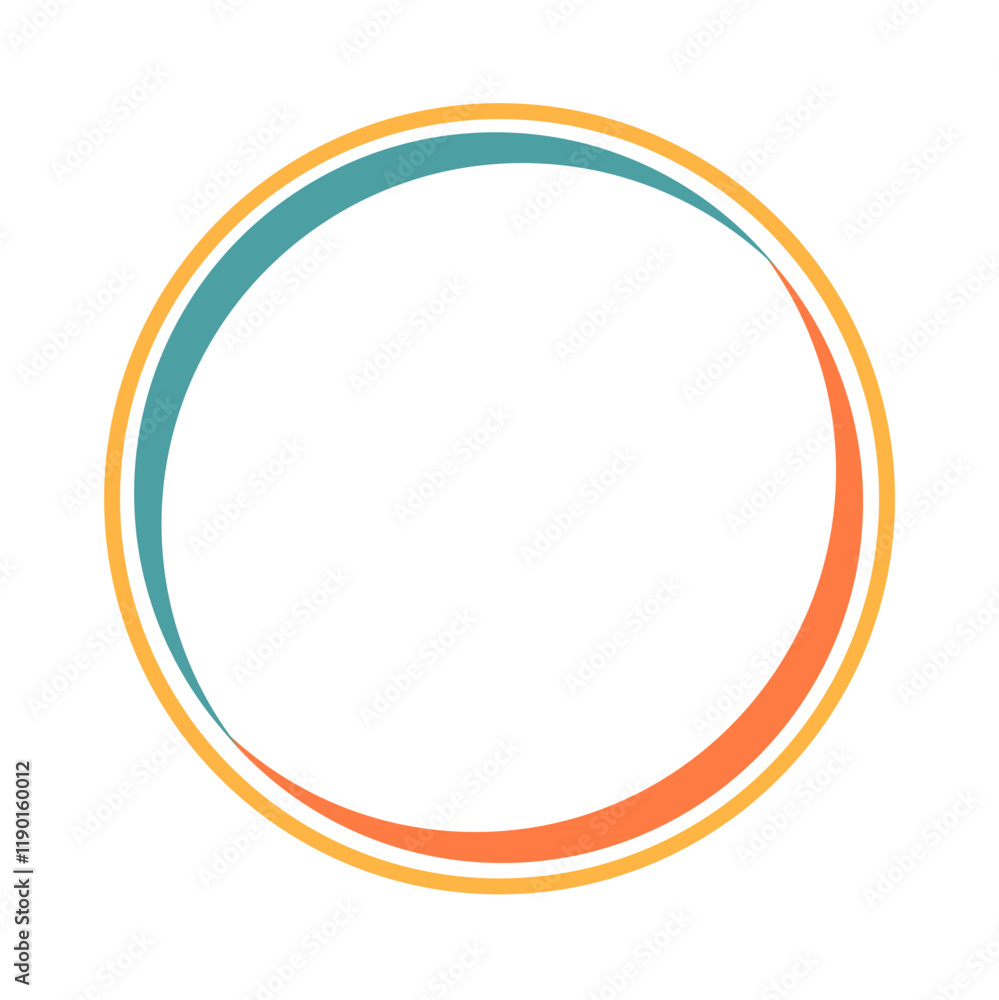 Round Logo Frame. Circular Logo Border Round Logo Frame. Circular Logo Border