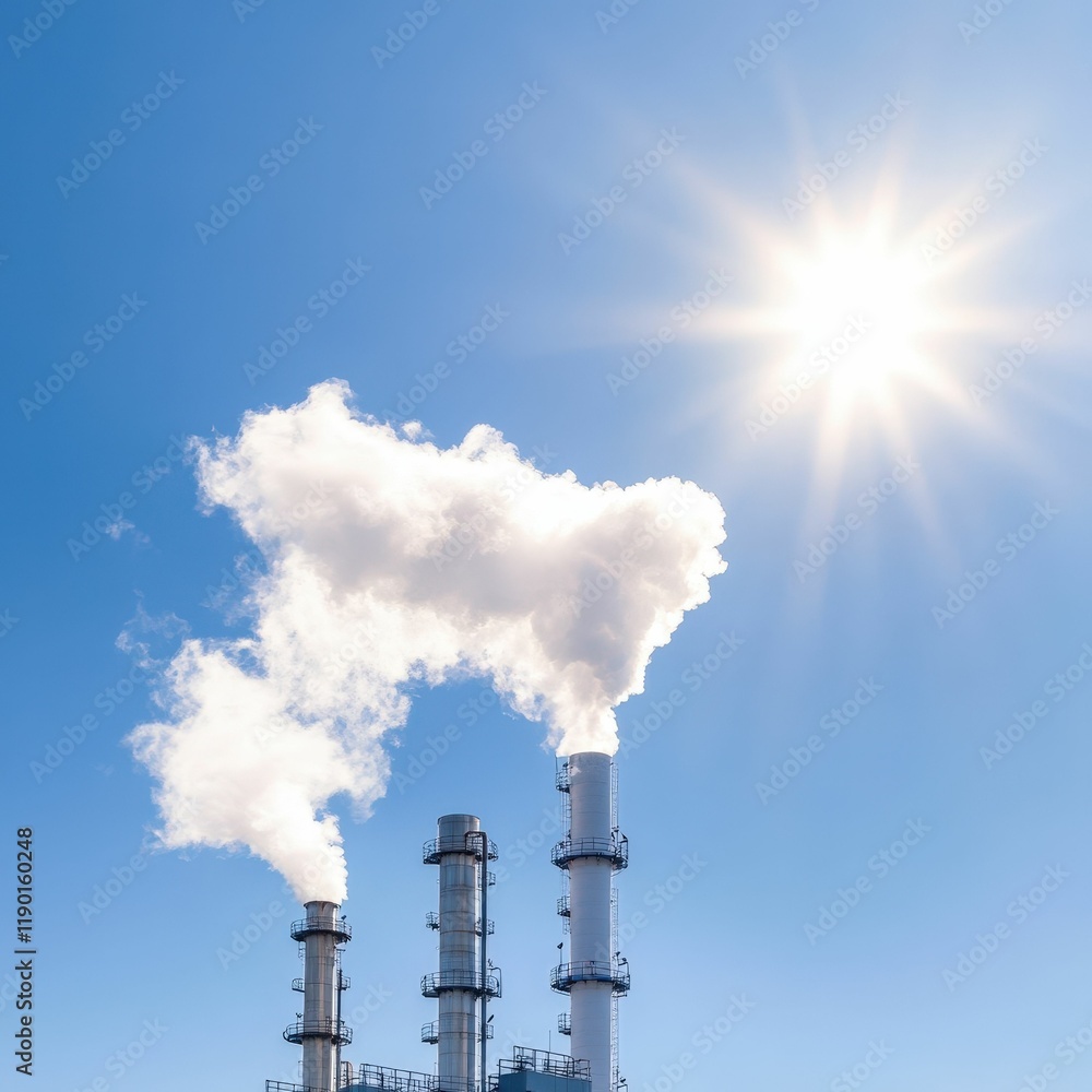 Organized activity at a refinery plant industrial site photography daylight aerial view steam emission dynamics for seo impact Organized activity at a refinery plant industrial site photography daylight aerial view steam emission dynamics for seo impact