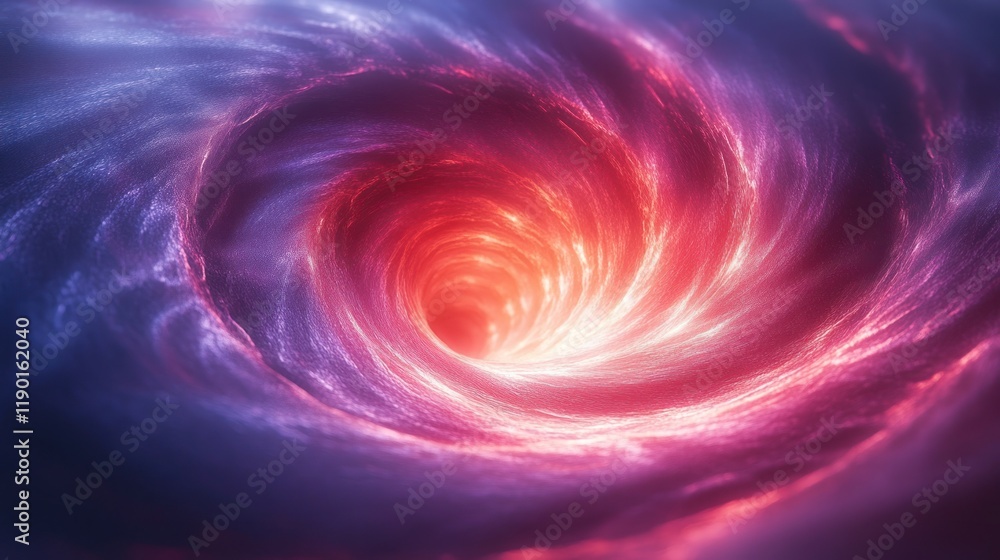 Glowing cosmic vortex swirling with vibrant purple, pink, and orange nebula clouds. Glowing cosmic vortex swirling with vibrant purple, pink, and orange nebula clouds.