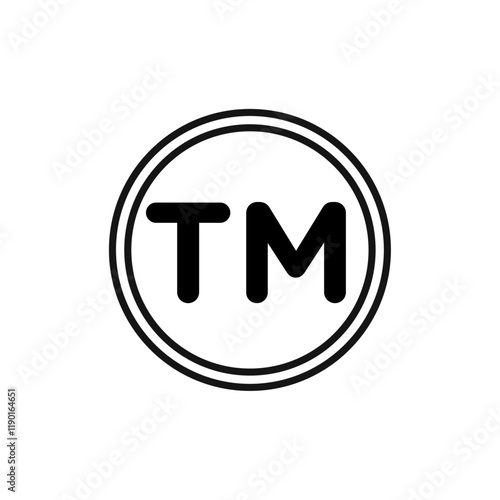trademark icon Outline thin set