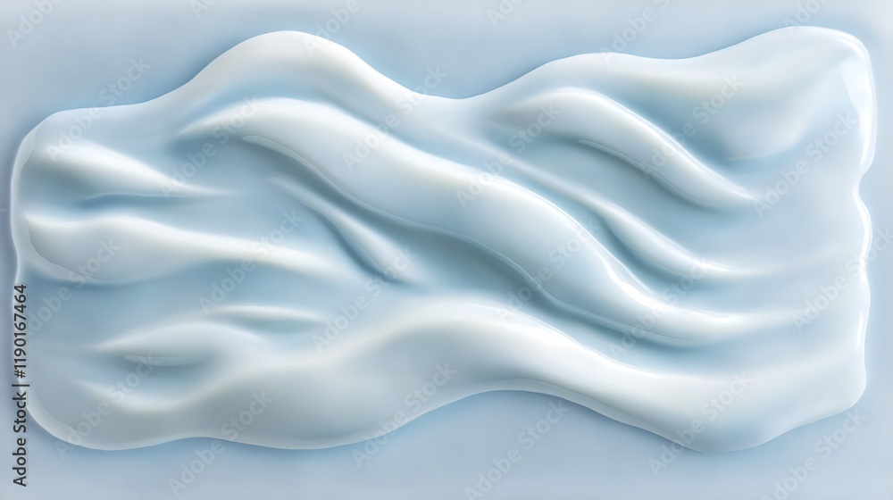 Abstract light blue creamy substance swirls and folds Abstract light blue creamy substance swirls and folds