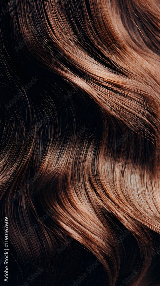 The Allure of Auburn: A Close-Up on Luxurious, Wavy Hair The Allure of Auburn: A Close-Up on Luxurious, Wavy Hair
