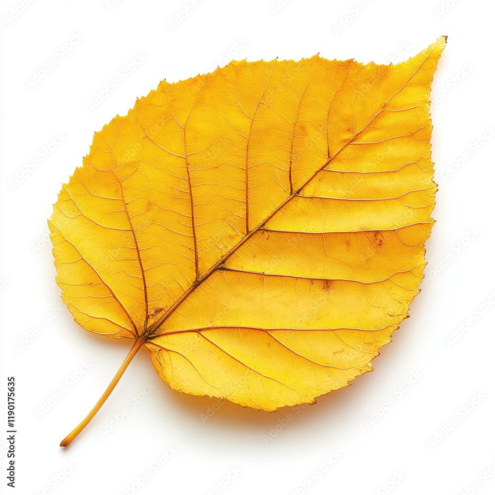 A vibrant yellow leaf rests elegantly on a pristine white surface, creating a striking contrast against the clean white background. A vibrant yellow leaf rests elegantly on a pristine white surface, creating a striking contrast against the clean white background.