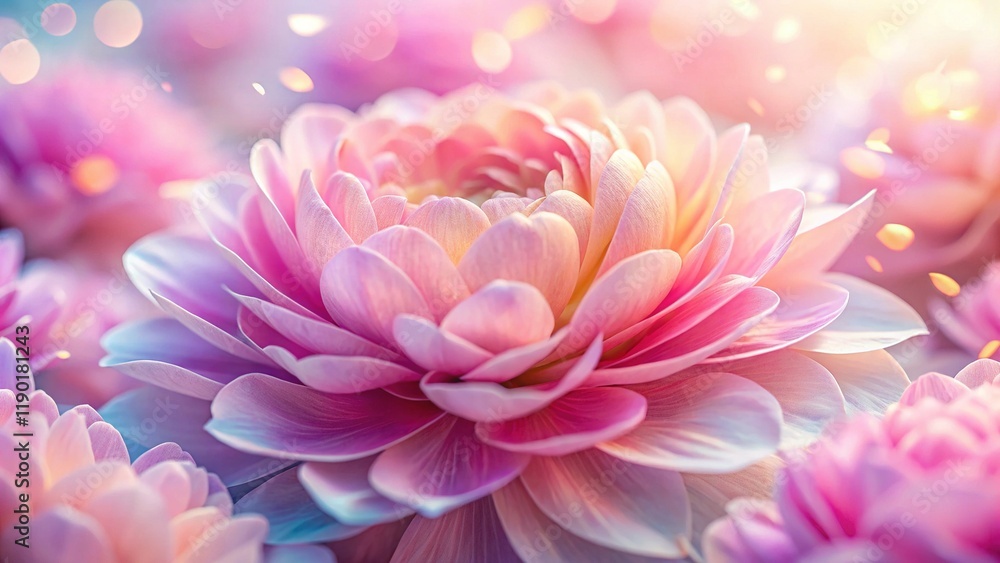 Fototapeta premium Abstract Pink Petal Background - Soft, Delicate Generative AI Art