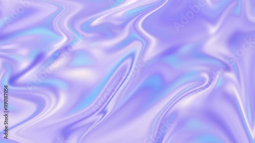 Holographic Effect Abstract Background with Waves. Colorful Irridiscent Flowing Shape Motion Background Footage Video. Stylish 3D Abstract Animation Color Wavy Smooth Concept Multicolor Liquid Pattern photo