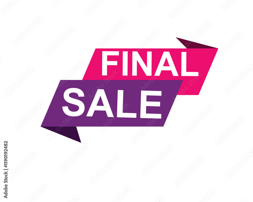 Obraz premium Final Sale text label, super sale, big sale, closing sale, last chance, clearance sale