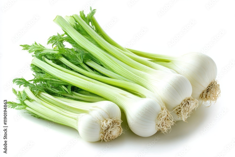 A detailed close-up showcases fresh green onions alongside vibrant green leaves, highlighting their crisp textures and rich colors. A detailed close-up showcases fresh green onions alongside vibrant green leaves, highlighting their crisp textures and rich colors.