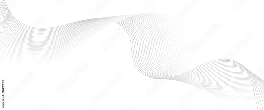 Abstract vector modern background with grey wavy lines and particles. Abstract vector modern background with grey wavy lines and particles.