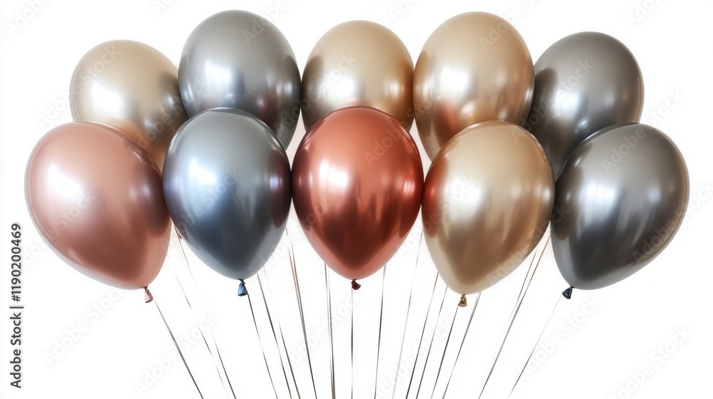 Elegant Metallic Balloons for Celebrations and Events Photography Elegant Metallic Balloons for Celebrations and Events Photography