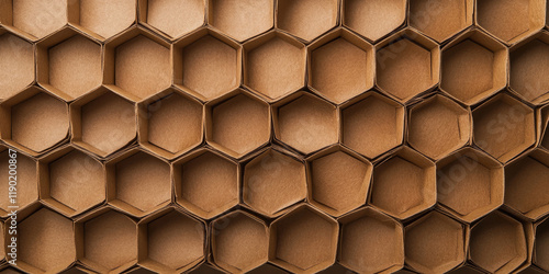 Eco-Friendly Brown Paper Honeycomb Wrap for Sustainable Packaging photo