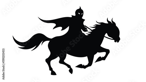 Headless Horseman Holding a Pumpkin