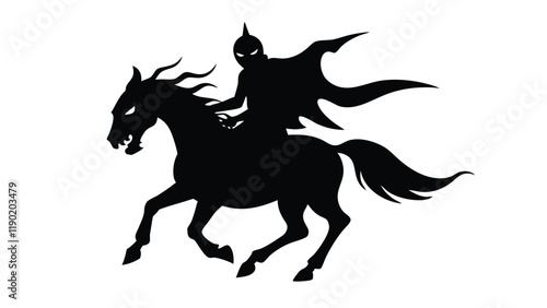 Headless Horseman Holding a Pumpkin