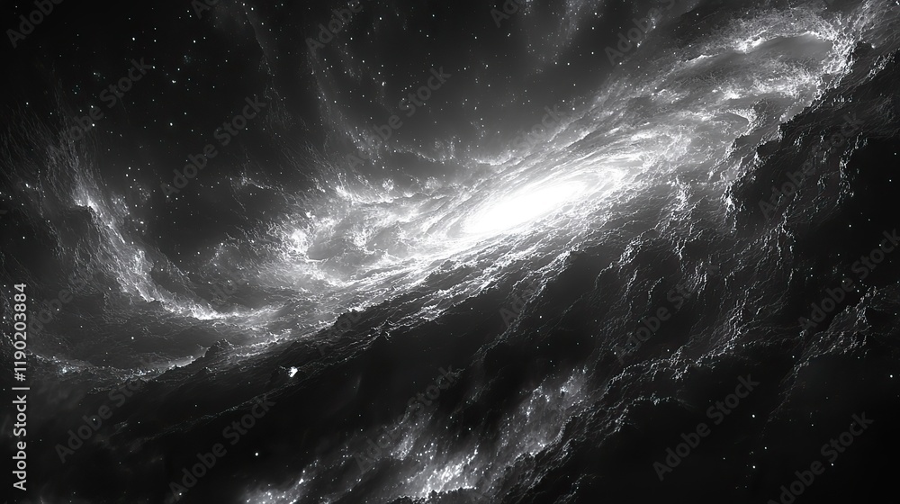 Fototapeta premium A space-time nexus illustrates the intersection of dimensions, representing complex scientific concepts