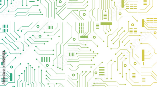 Circuit technology background with hi-tech digital data connection system and computer electronic design.  Futuristic circuit board design. Vector illustration.