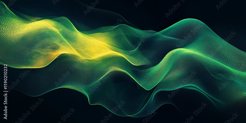 Obraz premium Textured yellow and green grainy background with noise effect, suitable for modern graphics and creative visuals, book illustration style