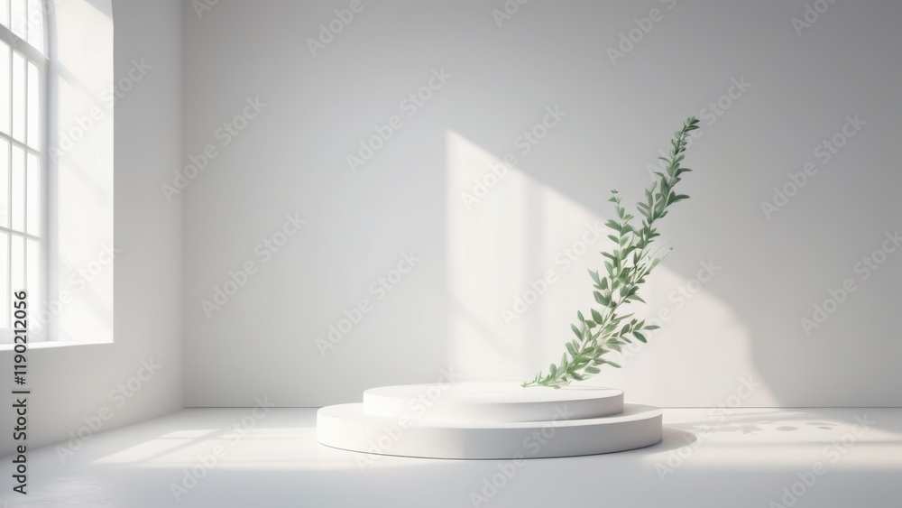 3D podium. In light colors 3D podium. In light colors
