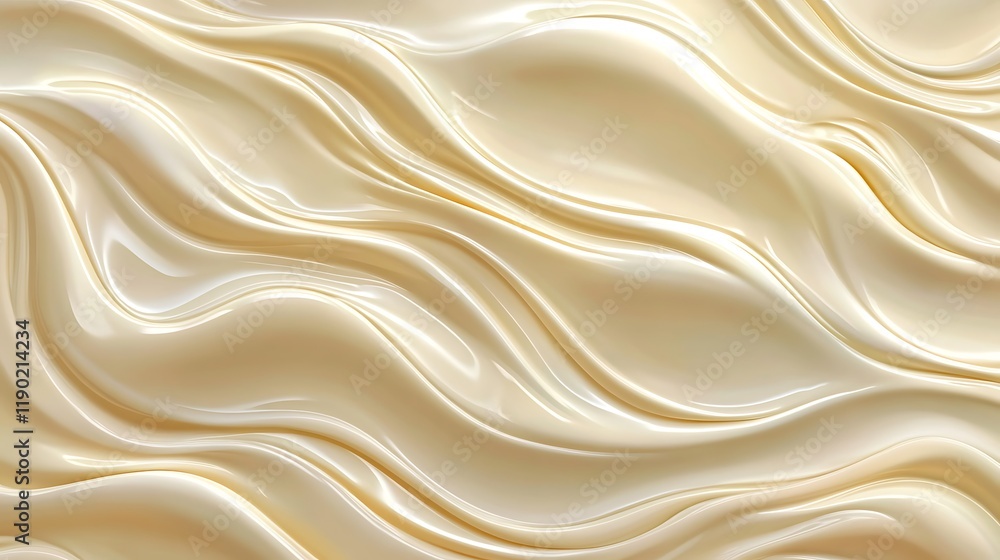 Obraz premium Creamy Waves of Liquid Chocolate Swirl Design