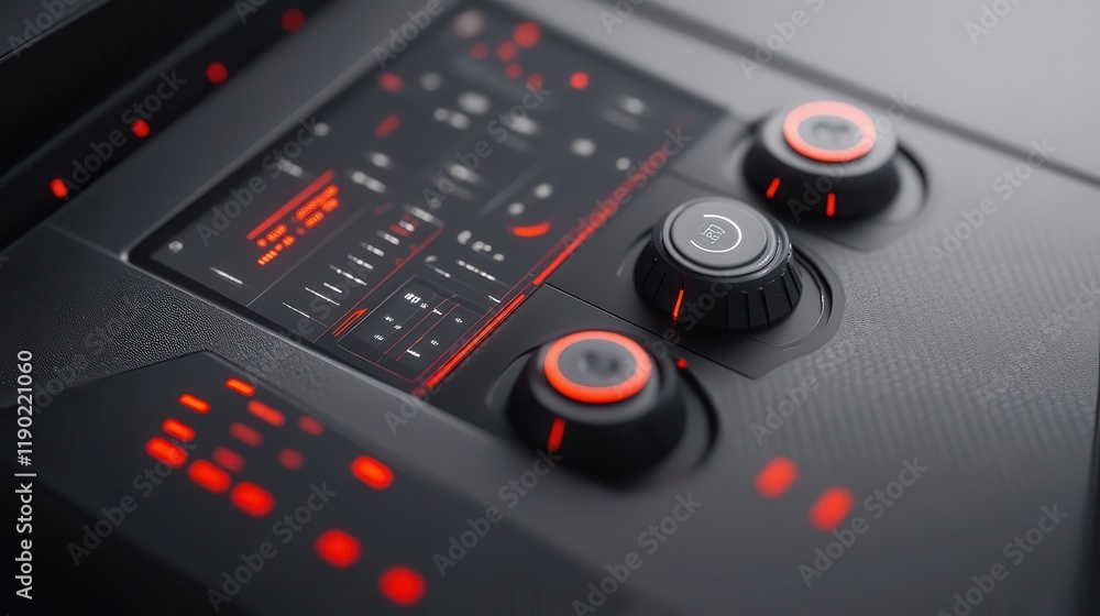 Stylized futuristic dashboard visualizing real-time production data Stylized futuristic dashboard visualizing real-time production data