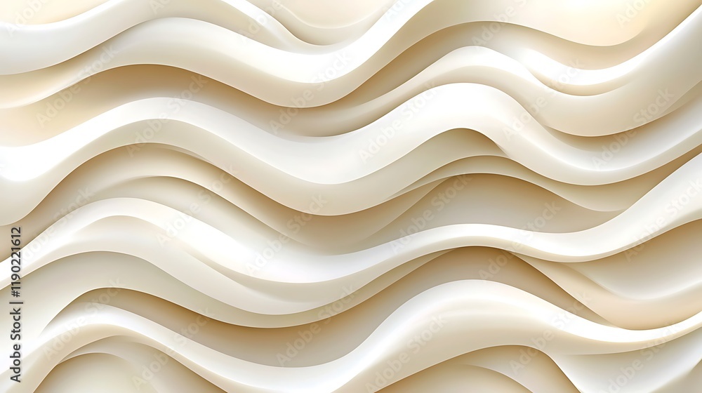 Obraz premium Abstract Creamy Wave Pattern Background Design