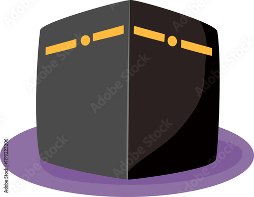 Kaaba in mecca illustration