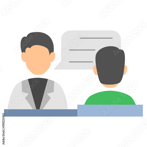 Patient consult with doctor