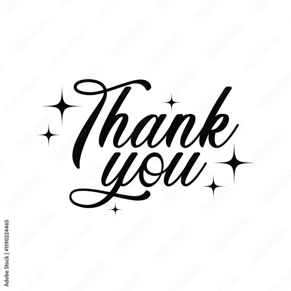 Thank You handwritten calligraphy illustration isolated on white background, Thanksgiving Day, Calligraphy thank you Thank You handwritten calligraphy illustration isolated on white background, Thanksgiving Day, Calligraphy thank you