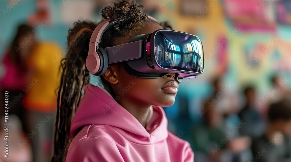 Education in the digital age with students utilizing VR tools and holographic displays, Education in the digital age with students utilizing VR tools and holographic displays,