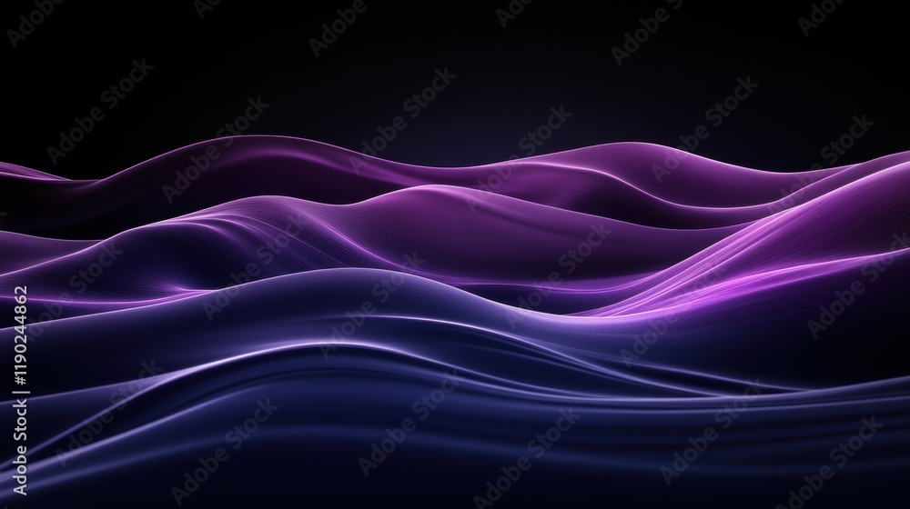 A dark gradient with smooth transitions from deep purple to black, minimalist design A dark gradient with smooth transitions from deep purple to black, minimalist design
