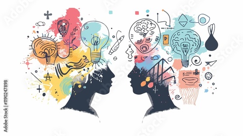 Unleash Imagination: Penciled Sketches on a White Canvas Art Plan Goal Ideas Design Doodle Vision   