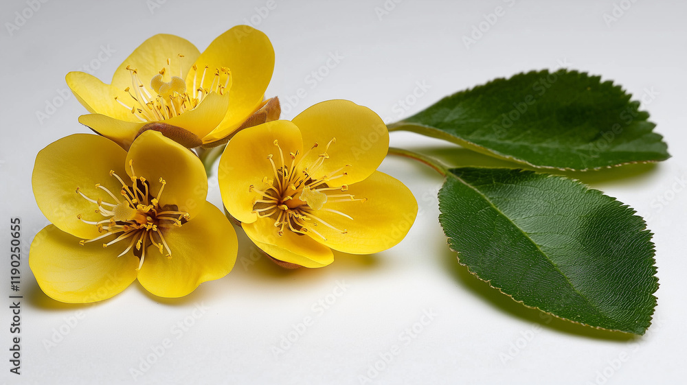 Naklejka premium yellow tulips isolated on white 
