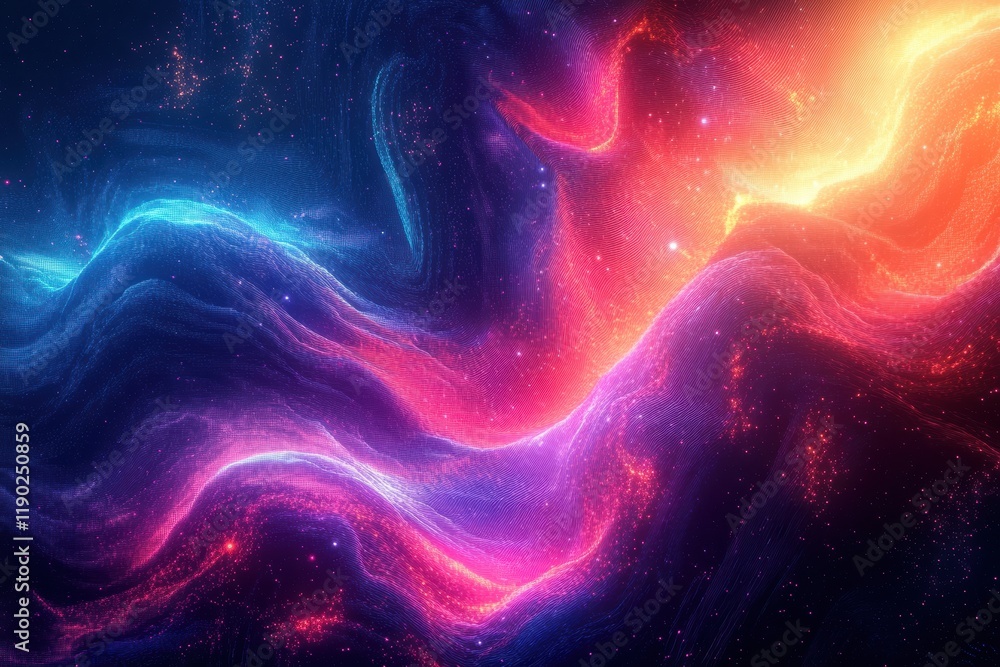A futuristic abstract pixel art piece with vibrant swirling gradient patterns in neon tones of red, green, and blue A futuristic abstract pixel art piece with vibrant swirling gradient patterns in neon tones of red, green, and blue
