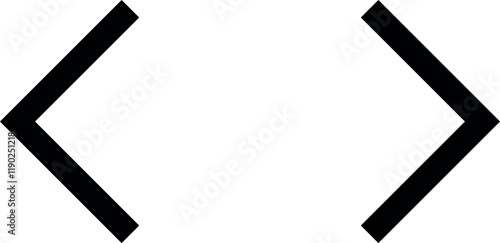 Arrows icons, Left and right, previous and next or back and forth round arrows line art icon for app and website.