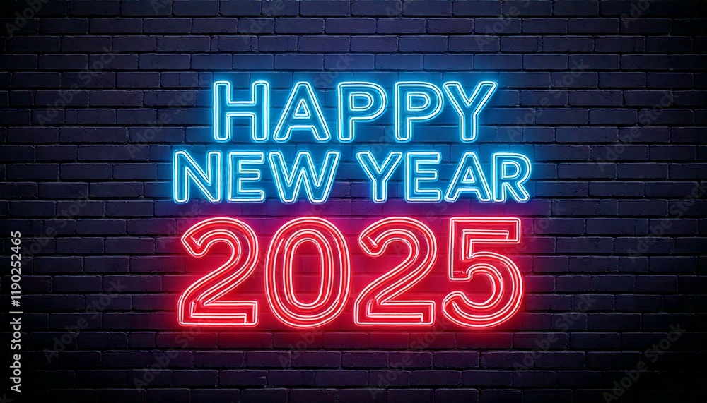 Obraz premium 2025 new year