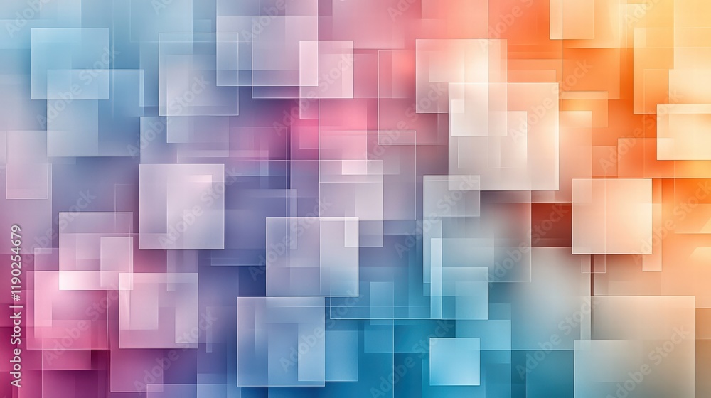 A light gradient with transparent squares layered on top, creating a modern, minimalist feel A light gradient with transparent squares layered on top, creating a modern, minimalist feel