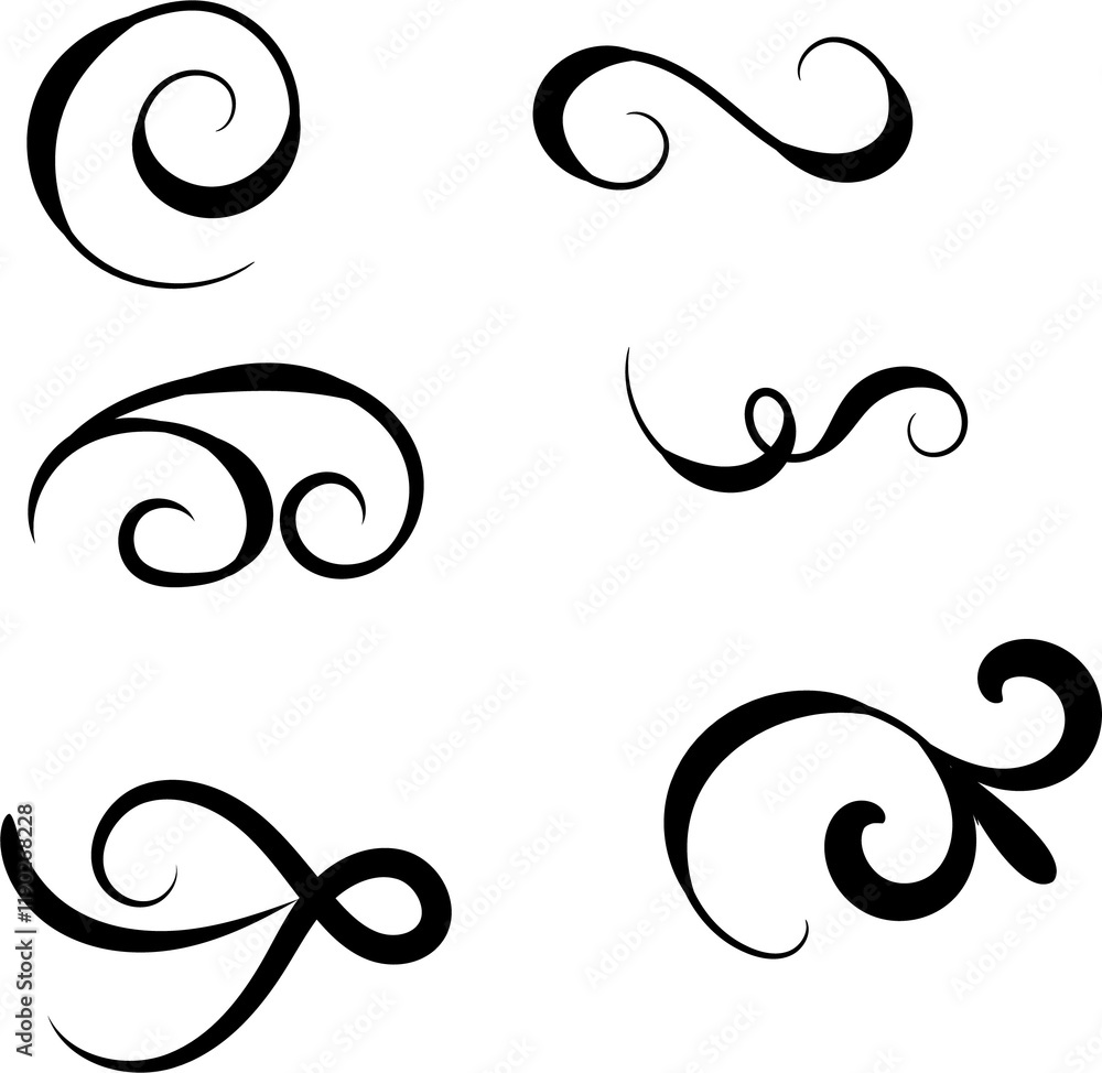 Ornamental elements collection vector design illustration set bulk decoration antique calligraphy victorian decor shape Ornamental elements collection vector design illustration set bulk decoration antique calligraphy victorian decor shape