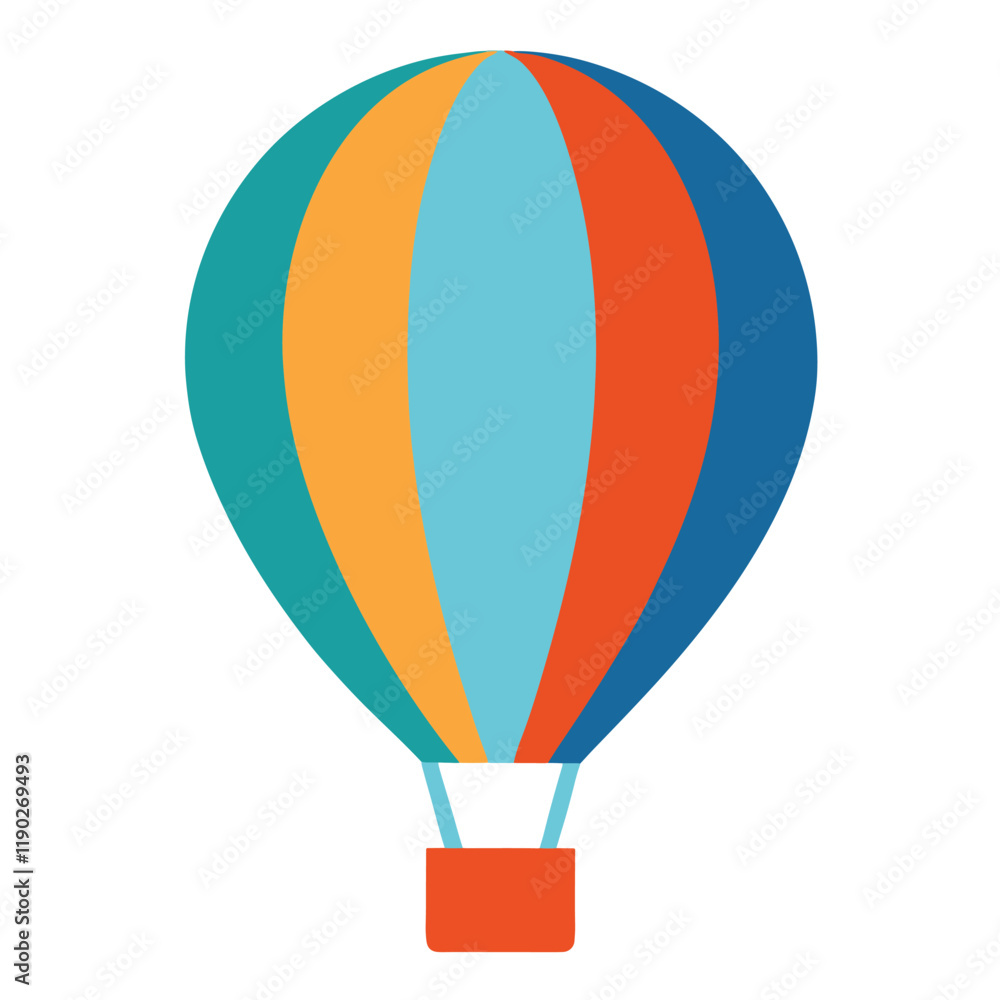 Fototapeta premium hot air balloon isolated